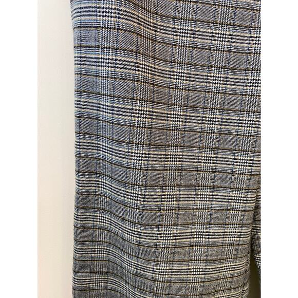 NWOT LOFT Plaid Gray High Rise Pants Trousers 8us Flare - Picture 12 of 15